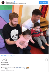 Aljaz & Neil from Strictly at Gymboree Play & Music Glasgow South