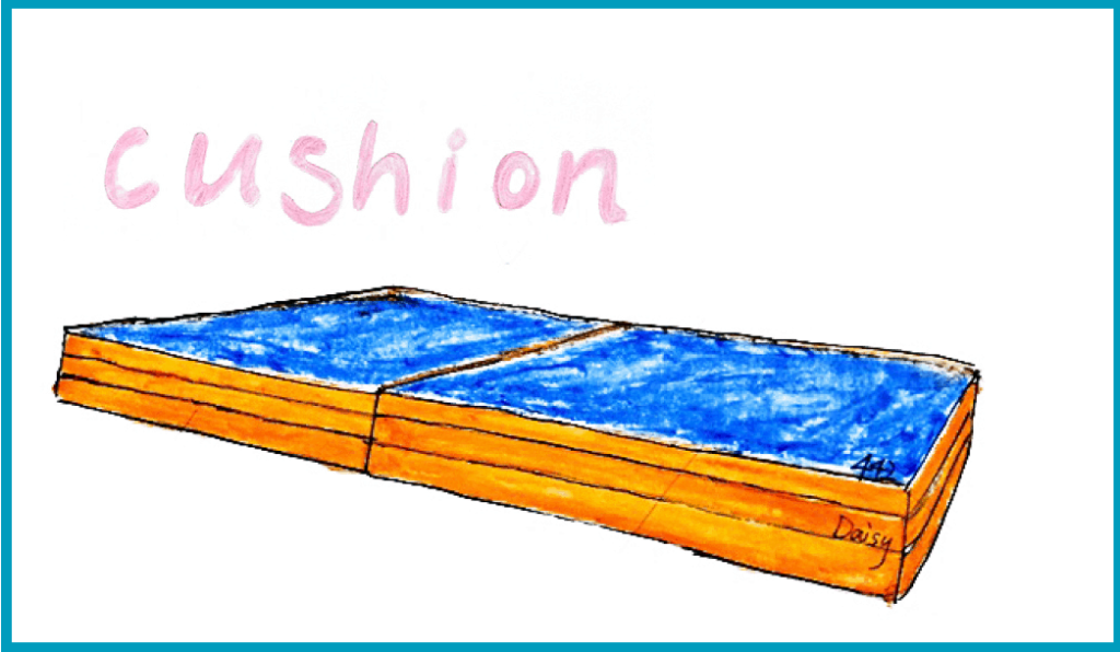 drawing of the cushion