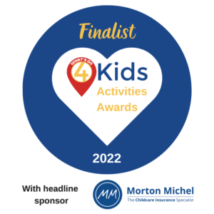 What's On 4 Kids finalist badge