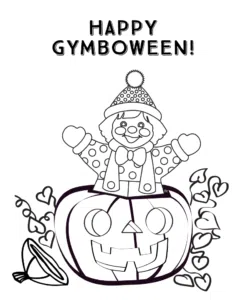Gymboween colouring in